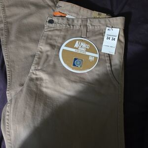 Khaki Slim Tapered Men's Chinos - Brown